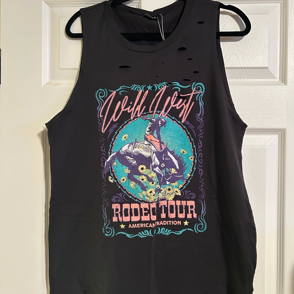 Wild West Rodeo Tour Graphic Tank Top